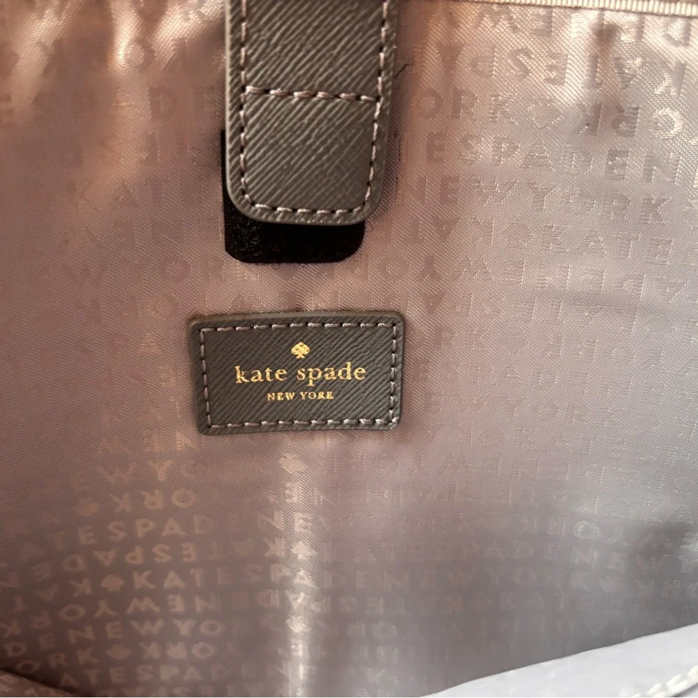 🌟FLASH SALE NO OFFERS Kate Spade Blue Gray Nylon Briefcase Laptop Bag NWOT